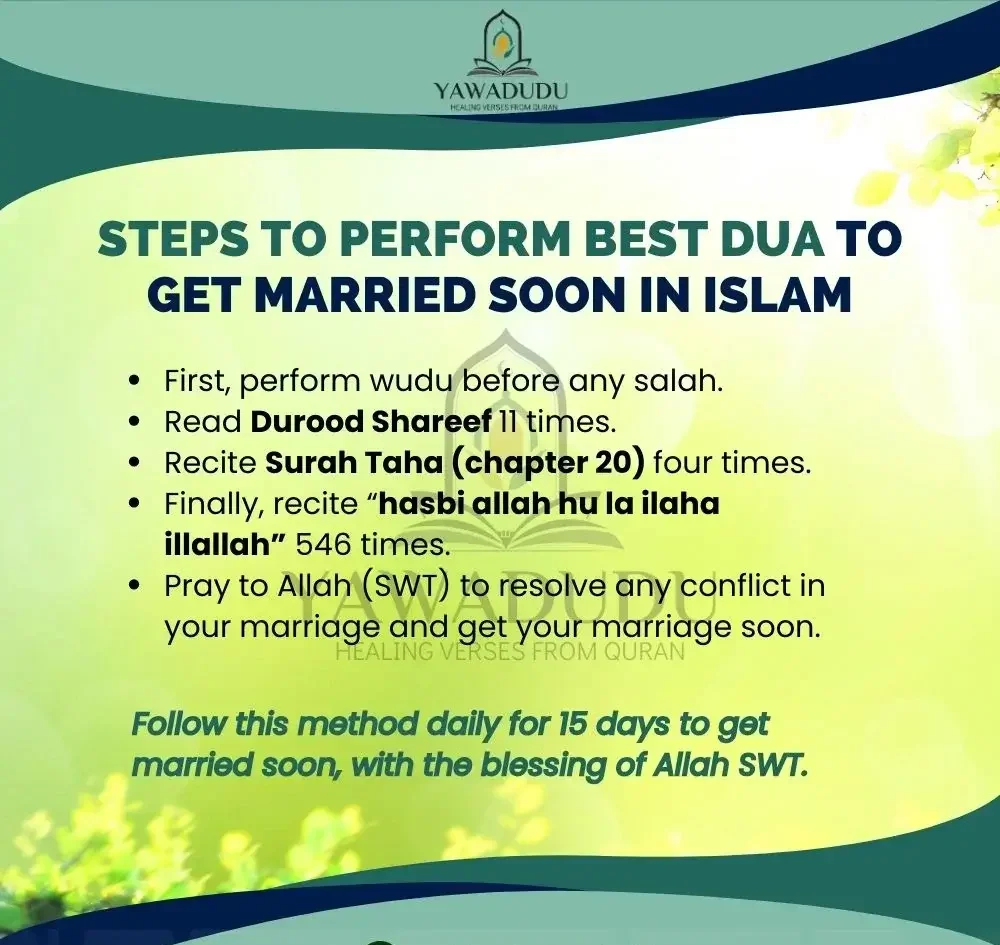 Steps to perform best dua to get married soon in Islam e1716612579330