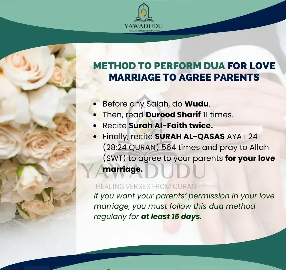 Method to perform Dua for love marriage to agree parents e1716613727542