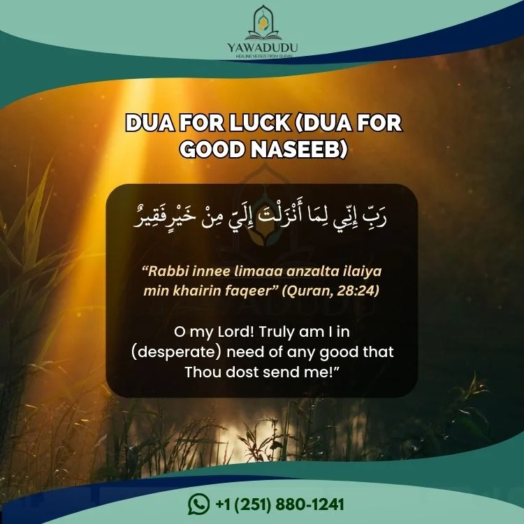 Dua for luck (Dua for good naseeb)