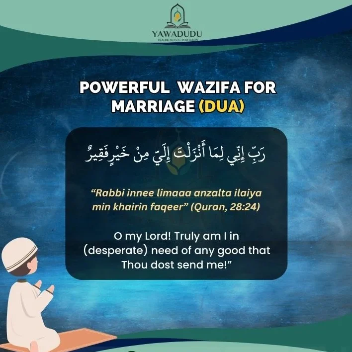 Here is Powerful Wazifa for marriage