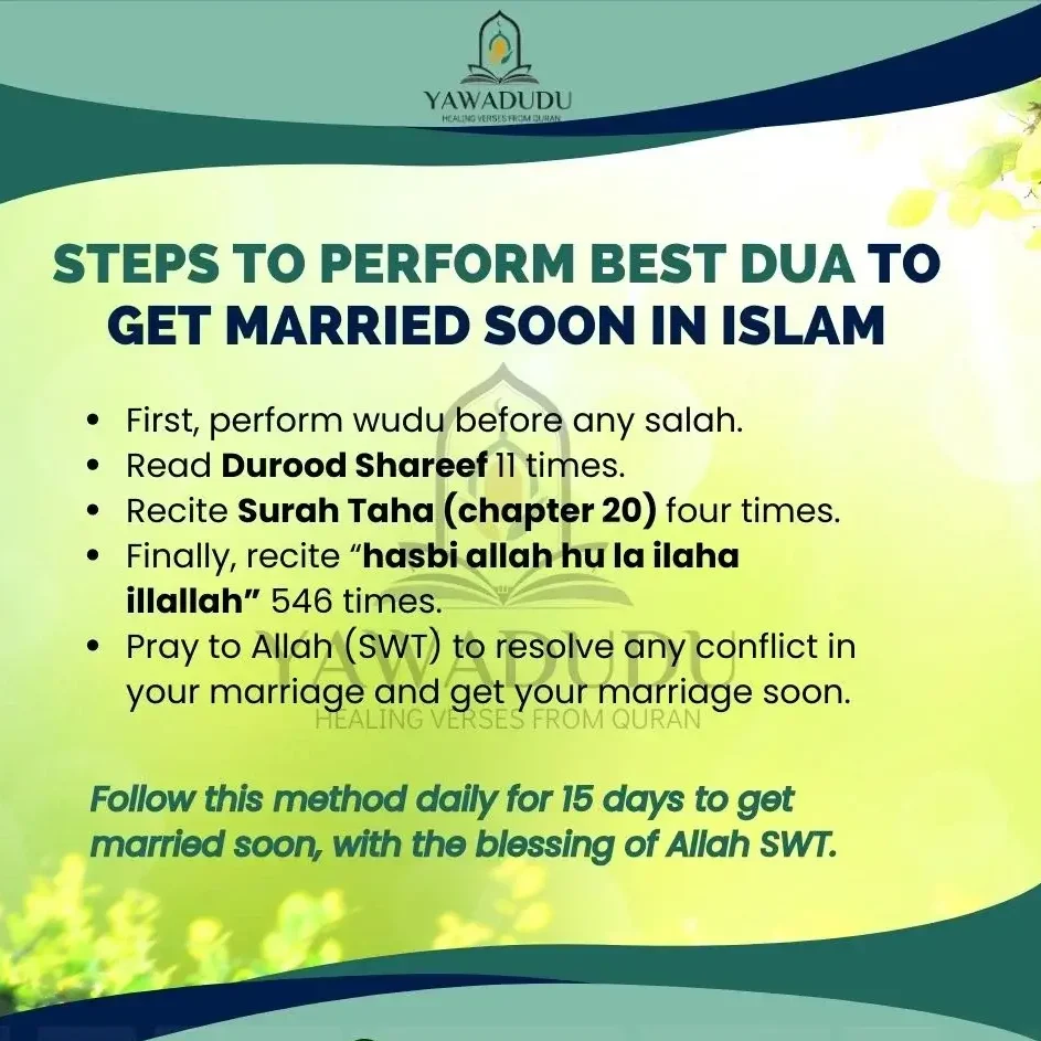  best dua to get married soon in Islam