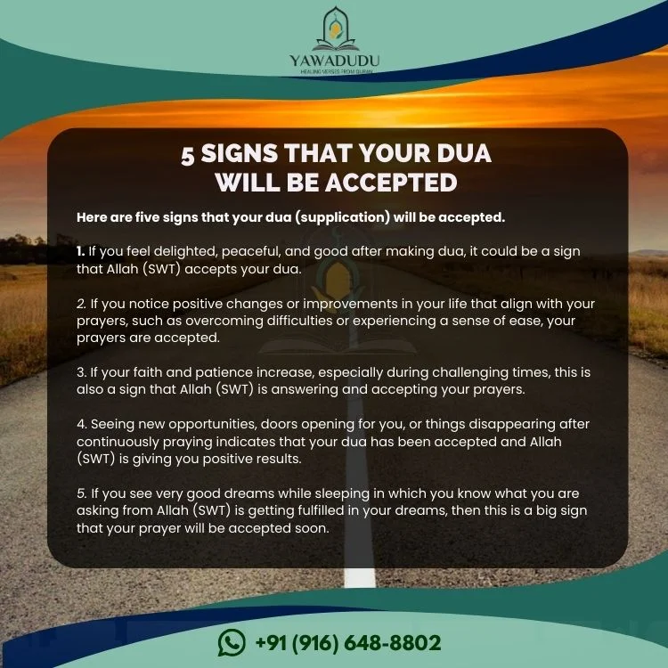 5 Signs that your dua will be accepted