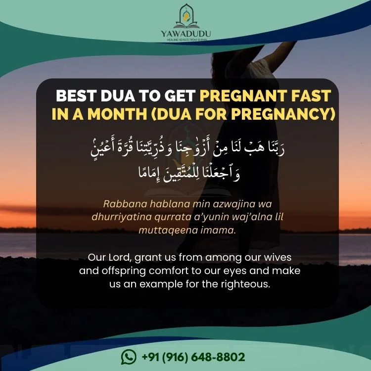 Best dua to get pregnant fast in a month Dua for pregnancy