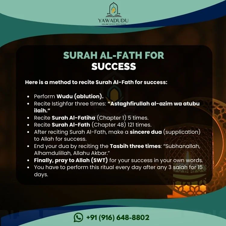 Surah al fath for success