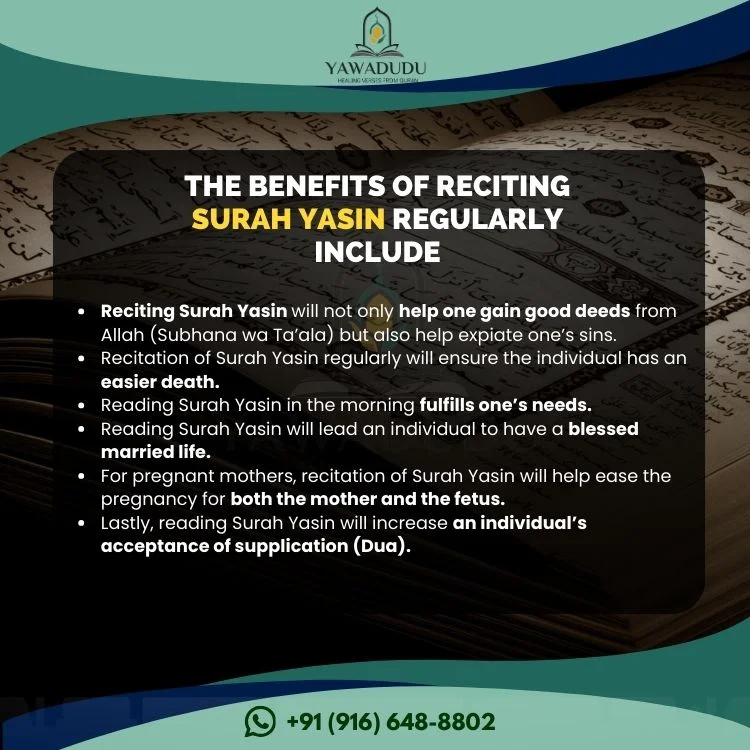 The benefits of reciting Surah Yasin regularly include